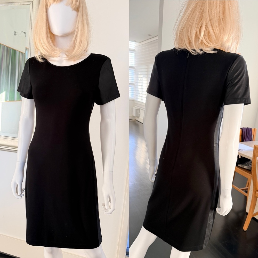 Theory LBD with leather accents